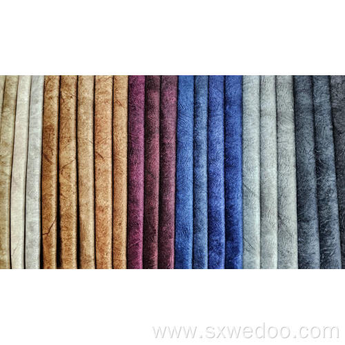 100% Polyester Embossing Printing Velvet Sofa Fabric
